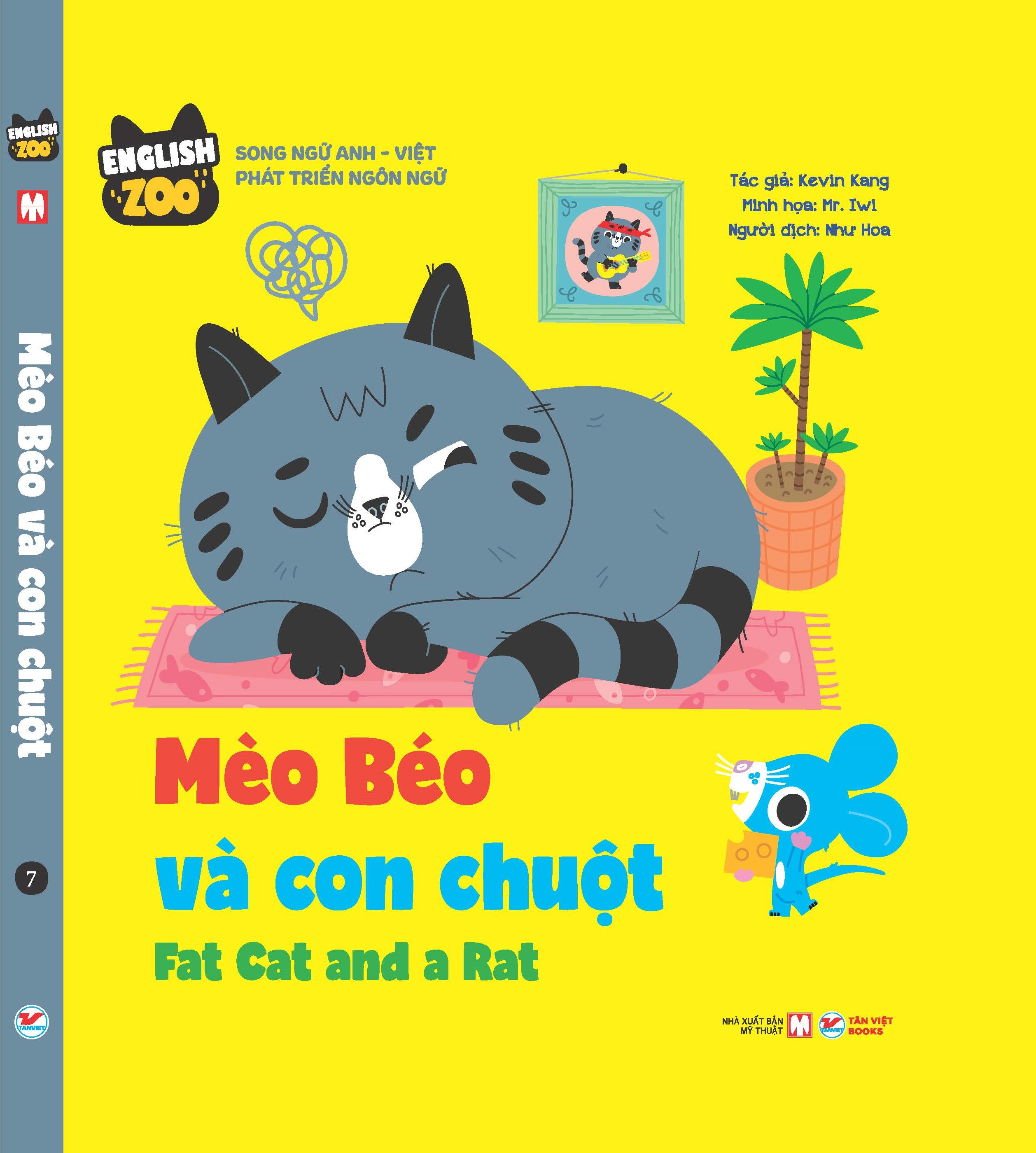 english zoo - mèo béo và con chuột - fat cat and a rat - Ảnh 2