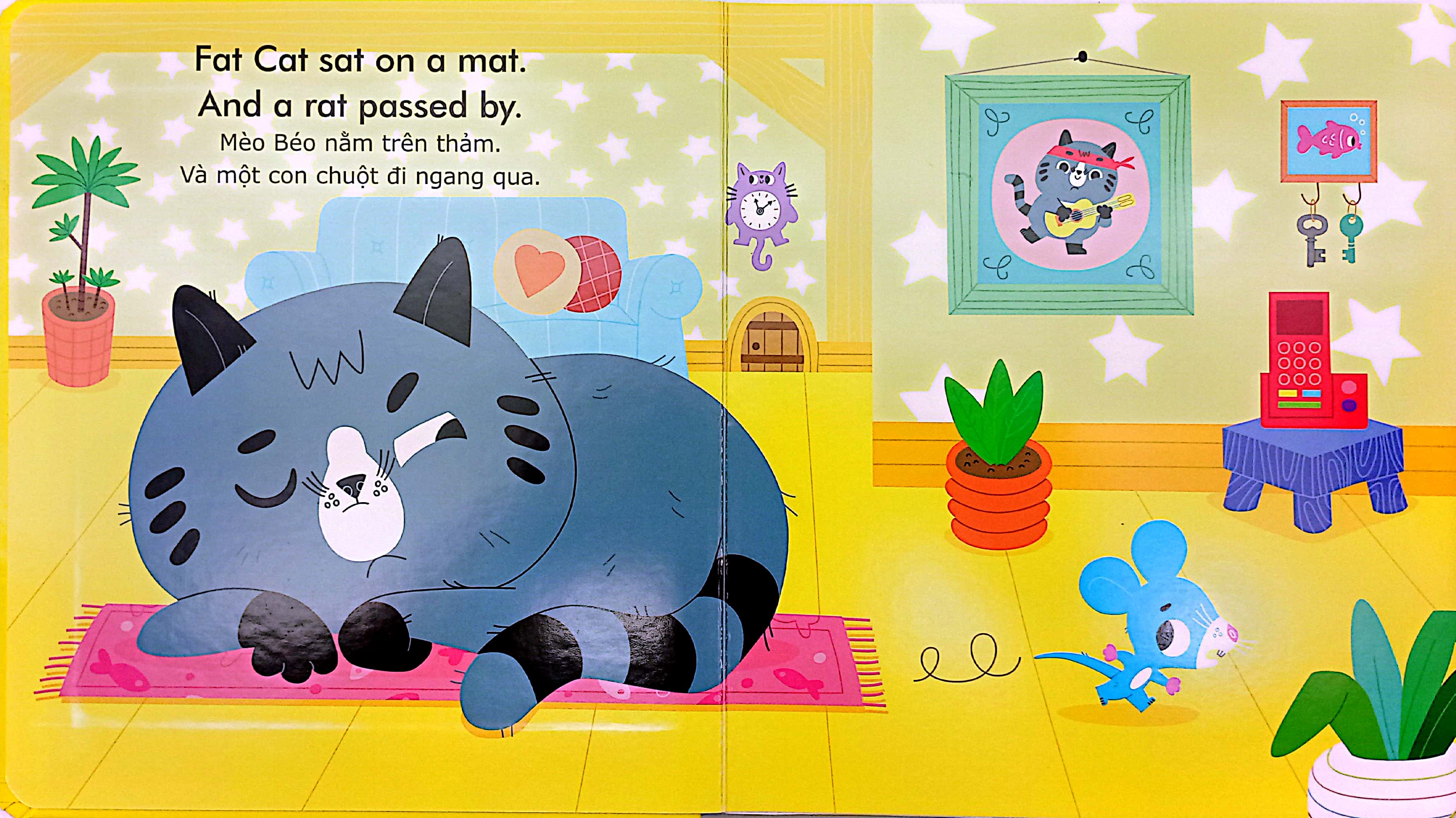 english zoo - mèo béo và con chuột - fat cat and a rat - Ảnh 4