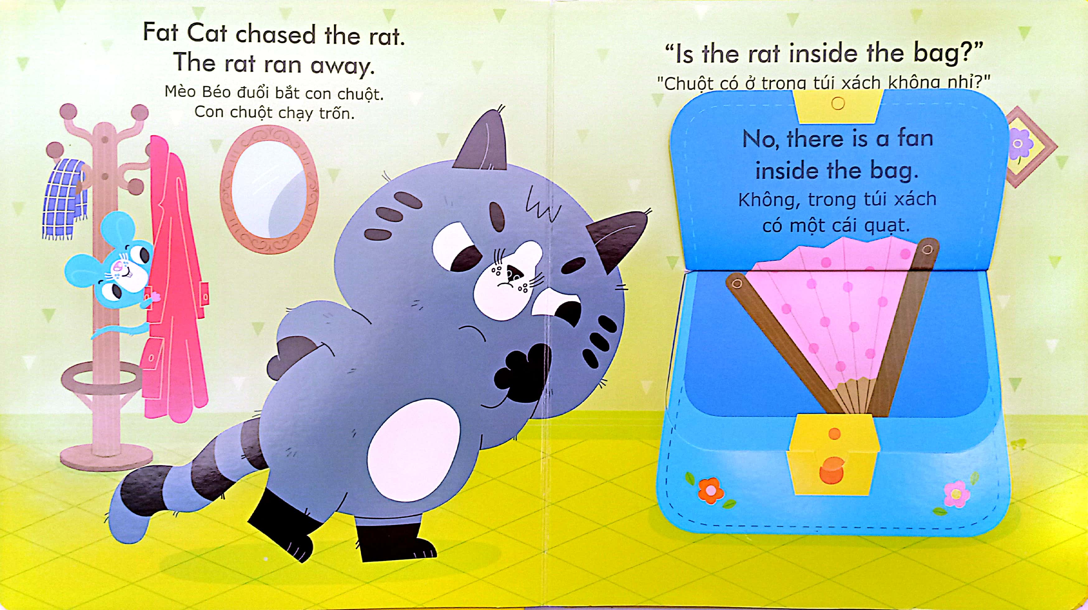 english zoo - mèo béo và con chuột - fat cat and a rat - Ảnh 6