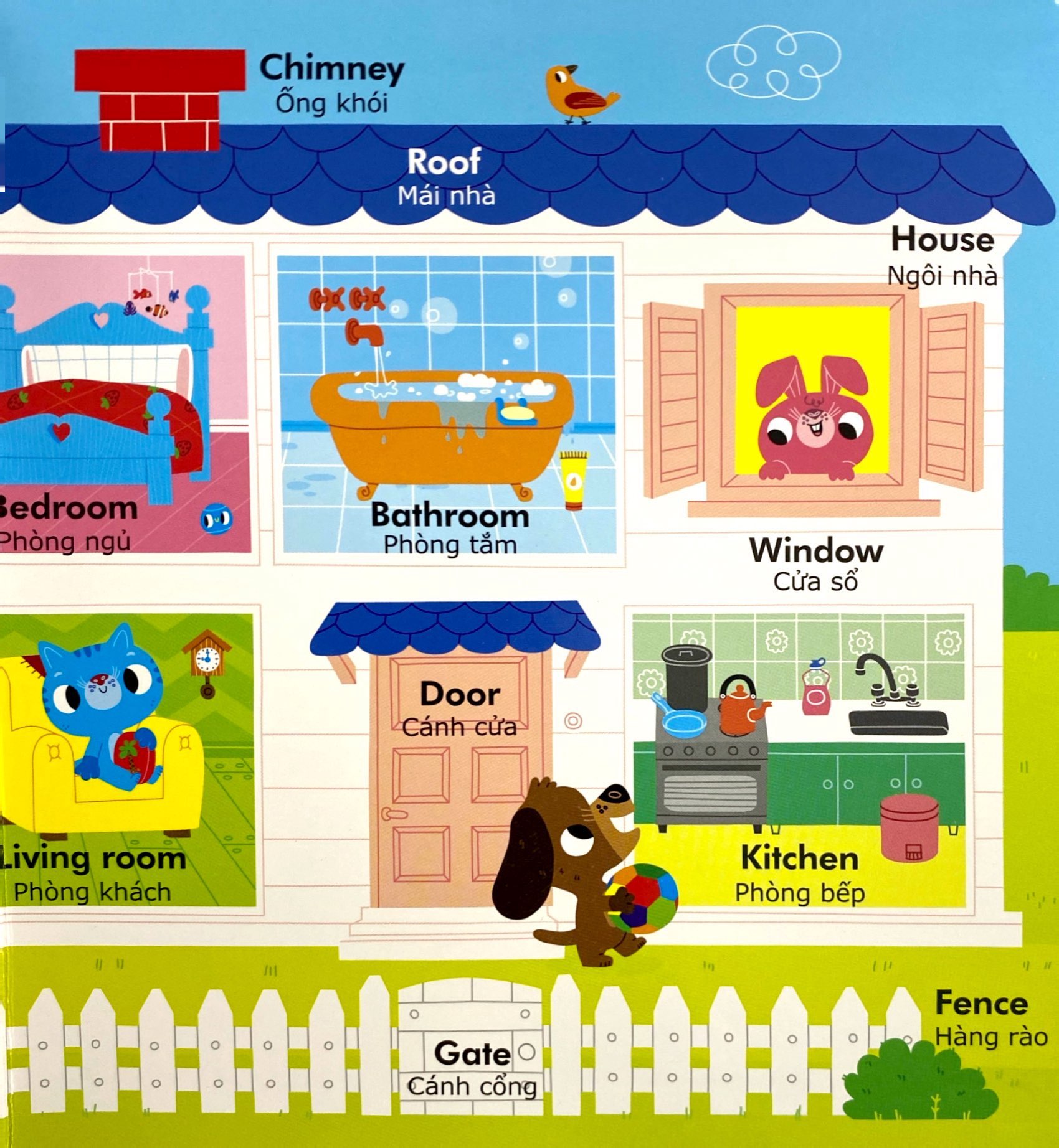 english zoo - song ngữ anh-việt phát triển ngôn ngữ - 200 từ vựng tiếng anh đầu tiên của bé - my first 200 words - Ảnh 4