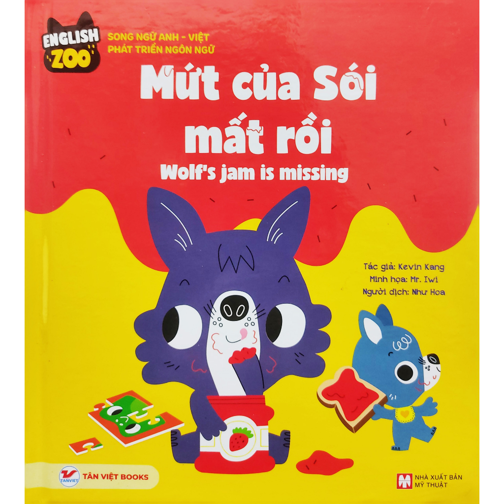 english zoo - song ngữ anh-việt phát triển ngôn ngữ - mứt của sói mất rồi - wolfℹs jam is missing - Ảnh 2