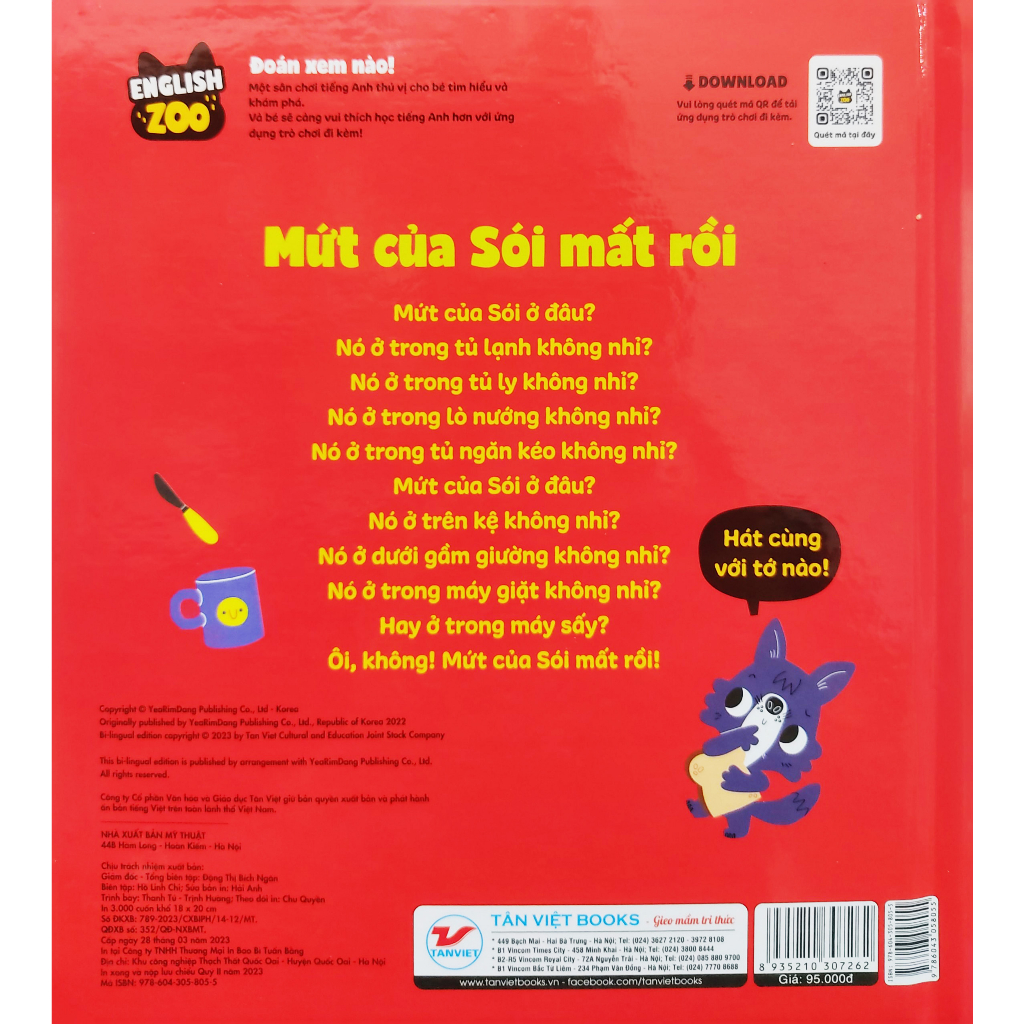 english zoo - song ngữ anh-việt phát triển ngôn ngữ - mứt của sói mất rồi - wolfℹs jam is missing - Ảnh 6