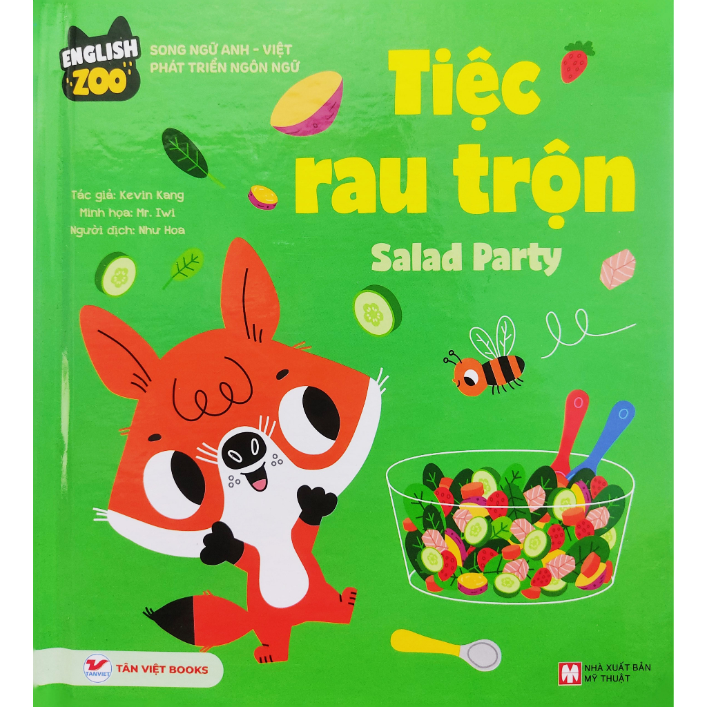 english zoo - song ngữ anh-việt phát triển ngôn ngữ - tiệc rau trộn - salad party - Ảnh 2