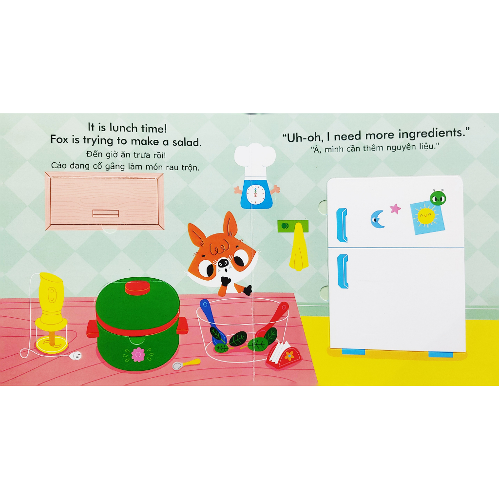 english zoo - song ngữ anh-việt phát triển ngôn ngữ - tiệc rau trộn - salad party - Ảnh 3