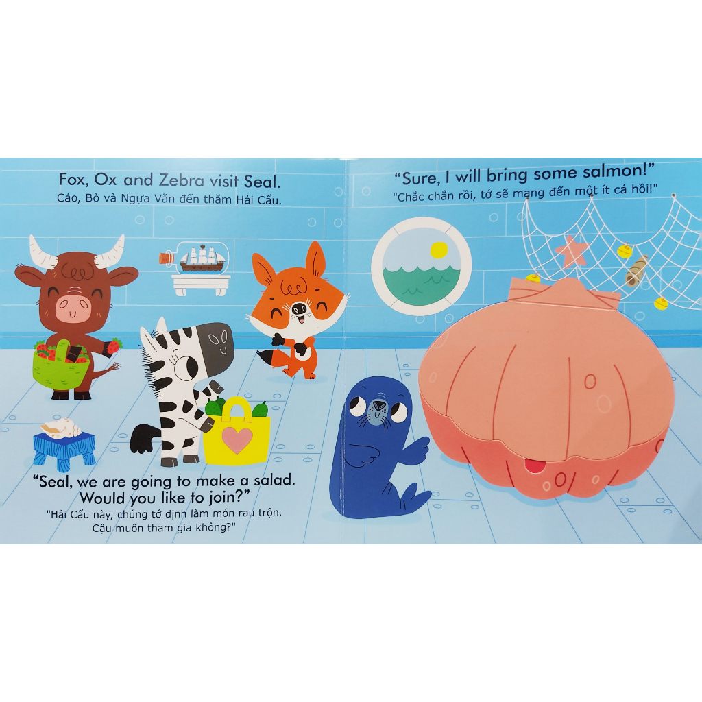 english zoo - song ngữ anh-việt phát triển ngôn ngữ - tiệc rau trộn - salad party - Ảnh 4