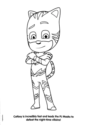 eone pj masks deluxe poster paint & color - Ảnh 4