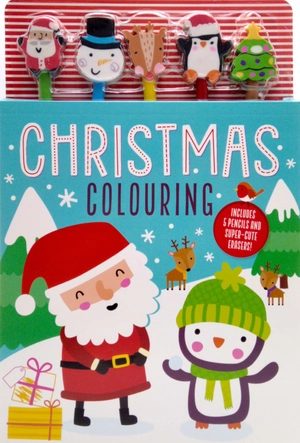 eraser pencil toppers: christmas colouring - Ảnh 2