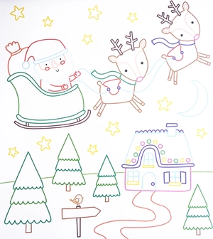 eraser pencil toppers: christmas colouring - Ảnh 4