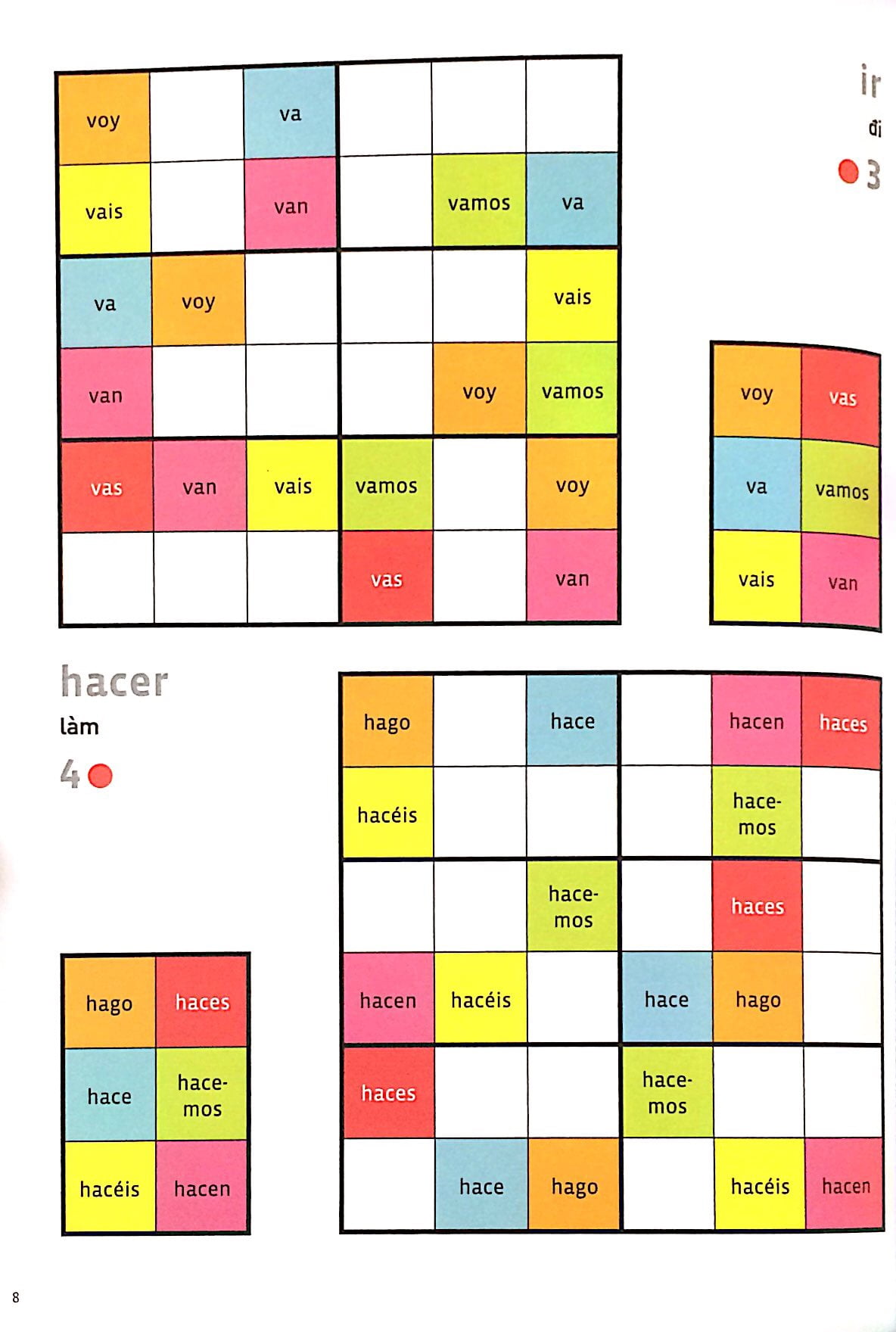 espanol wodoku (a1-a2) - vui học từ vựng với ô chữ sudoku - Ảnh 5