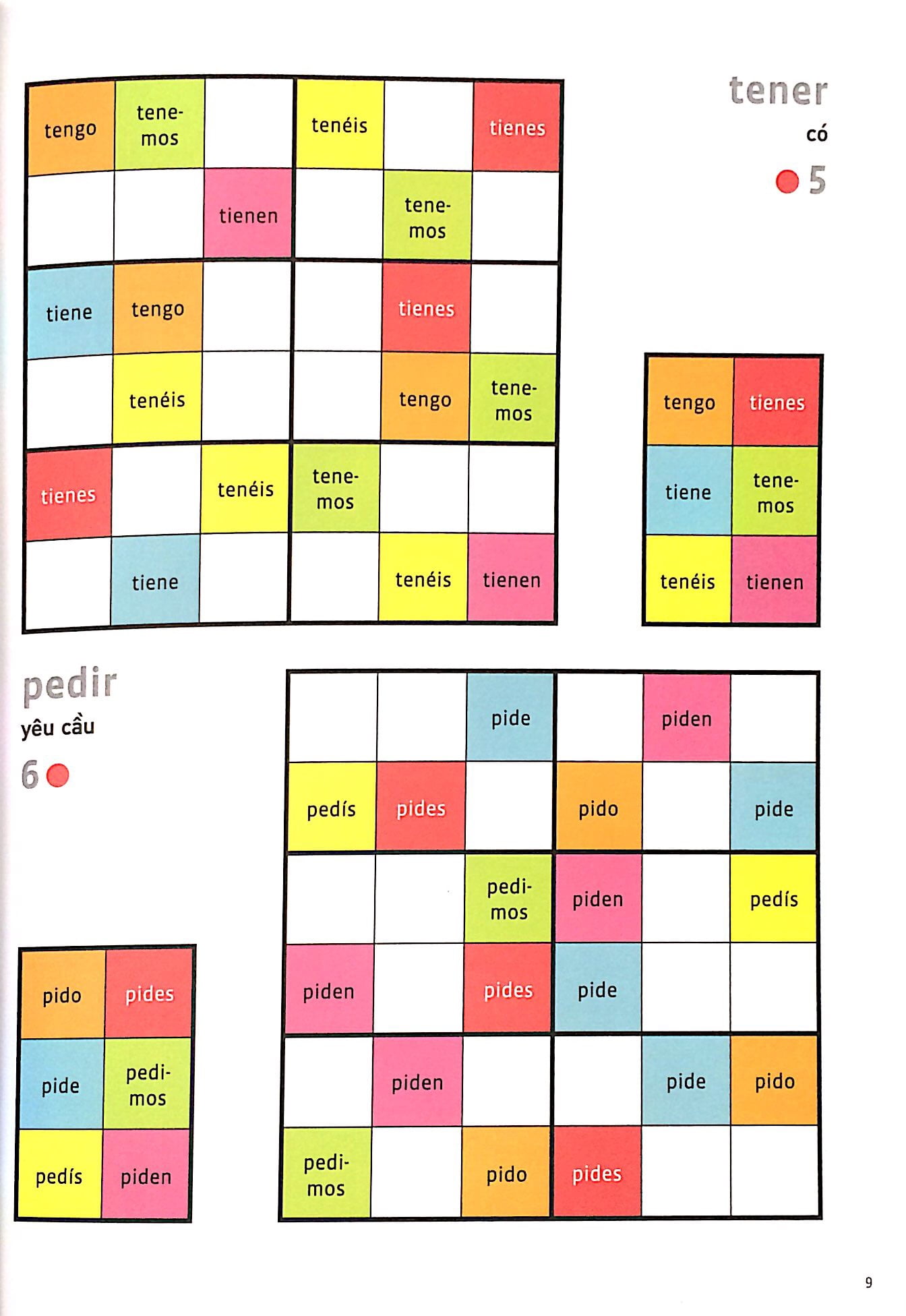 espanol wodoku (a1-a2) - vui học từ vựng với ô chữ sudoku - Ảnh 6