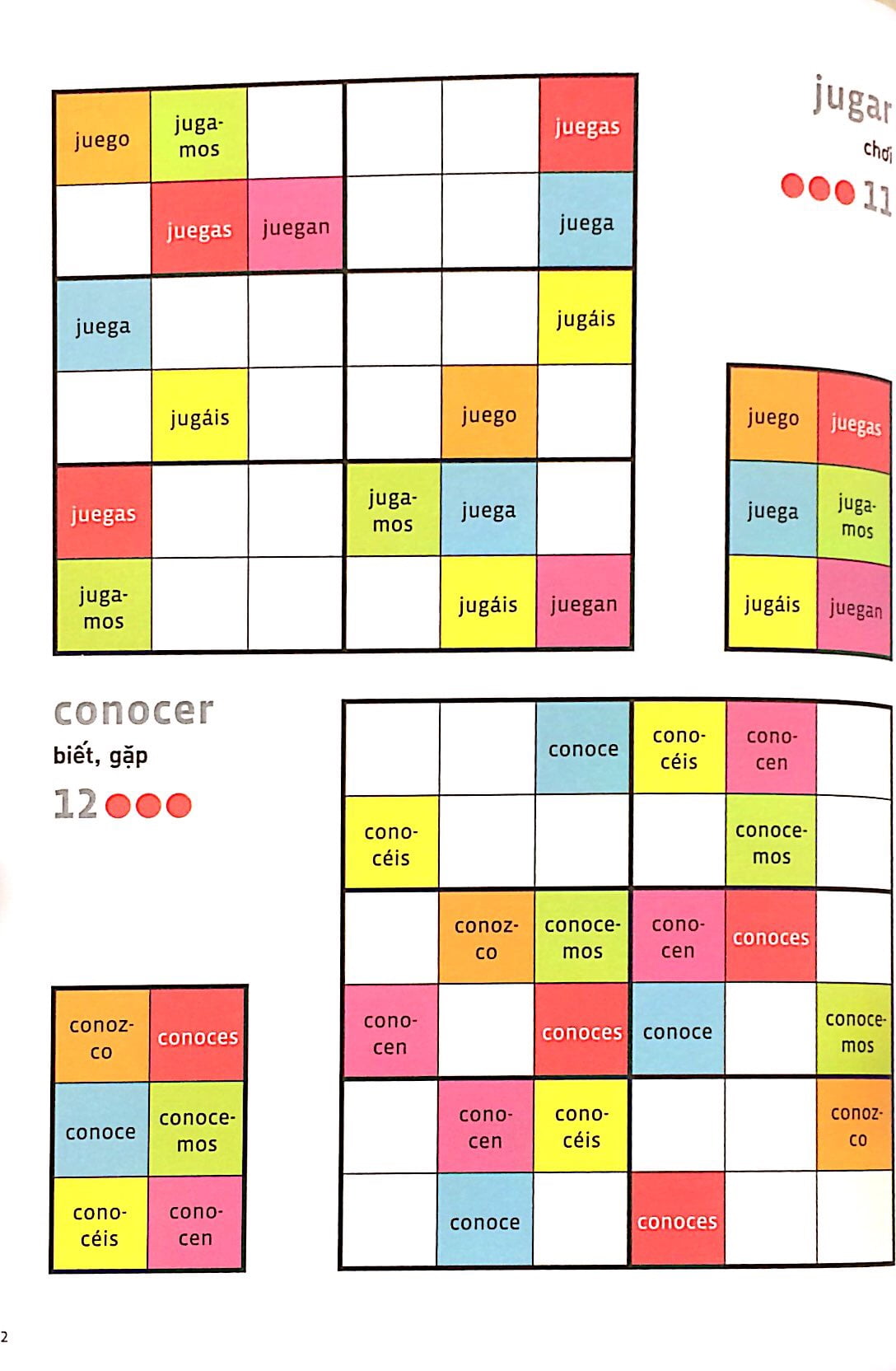 espanol wodoku (a1-a2) - vui học từ vựng với ô chữ sudoku - Ảnh 9