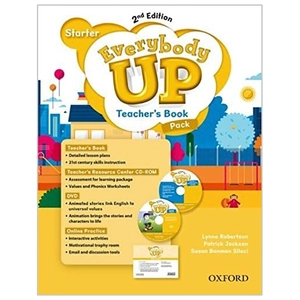 everybody up: starter level: teacher's book pack with dvd, online practice and teacher's resource center cd-rom: starter: linking your classroom to the wider world - Ảnh 2