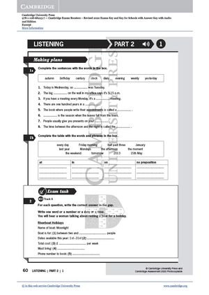 exam booster for key and key for schools with answer key with audio for the revised 2020 exams (2nd edition) - Ảnh 3