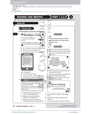 exam booster for key and key for schools with answer key with audio for the revised 2020 exams (2nd edition) - Ảnh 4