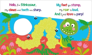 fart & roar stinkosaur! (squish squash squeak - silicone books) - Ảnh 3