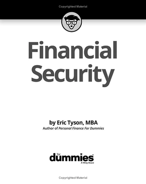 financial security for dummies - Ảnh 4