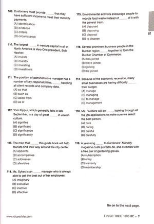 finish toeic 1000 lc reading comprehension - Ảnh 5