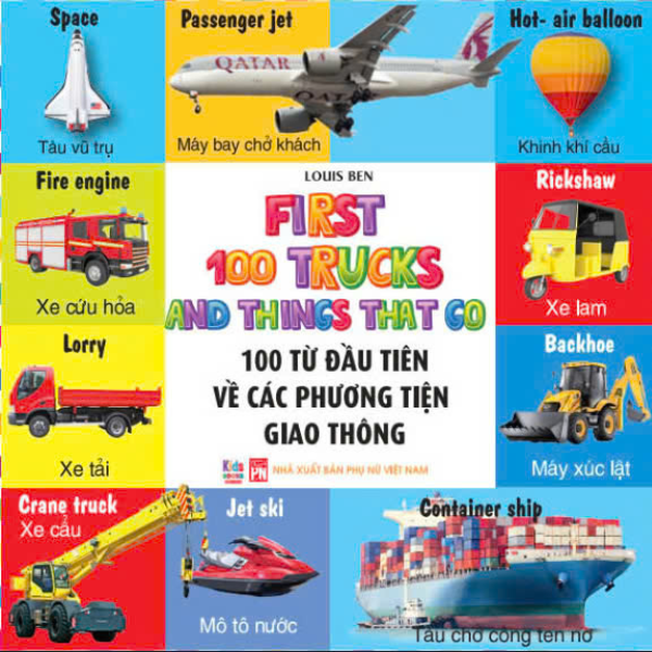 first 100 trucks and things that go - 100 từ đầu tiên về các phương tiện giao thông - Ảnh 2