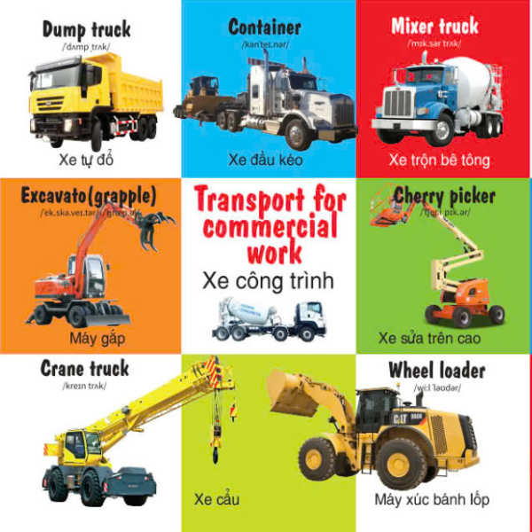 first 100 trucks and things that go - 100 từ đầu tiên về các phương tiện giao thông - Ảnh 8