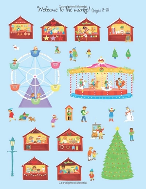 first sticker book christmas market (first sticker books) - Ảnh 8