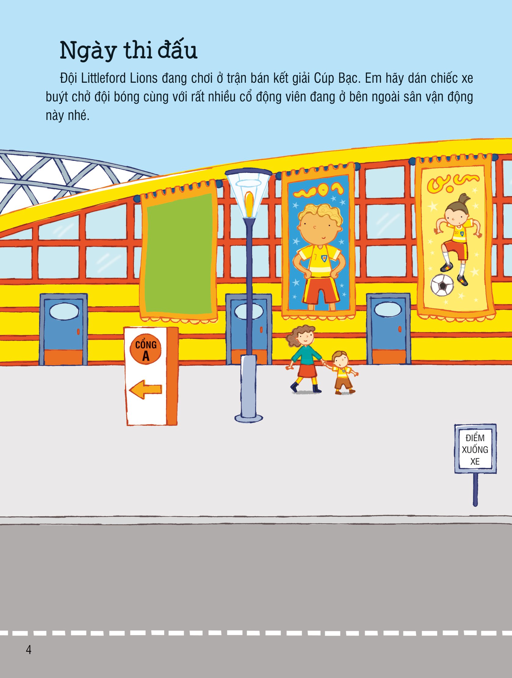 first sticker book - sách dán hình đầu đời cho bé - bóng đá - Ảnh 4