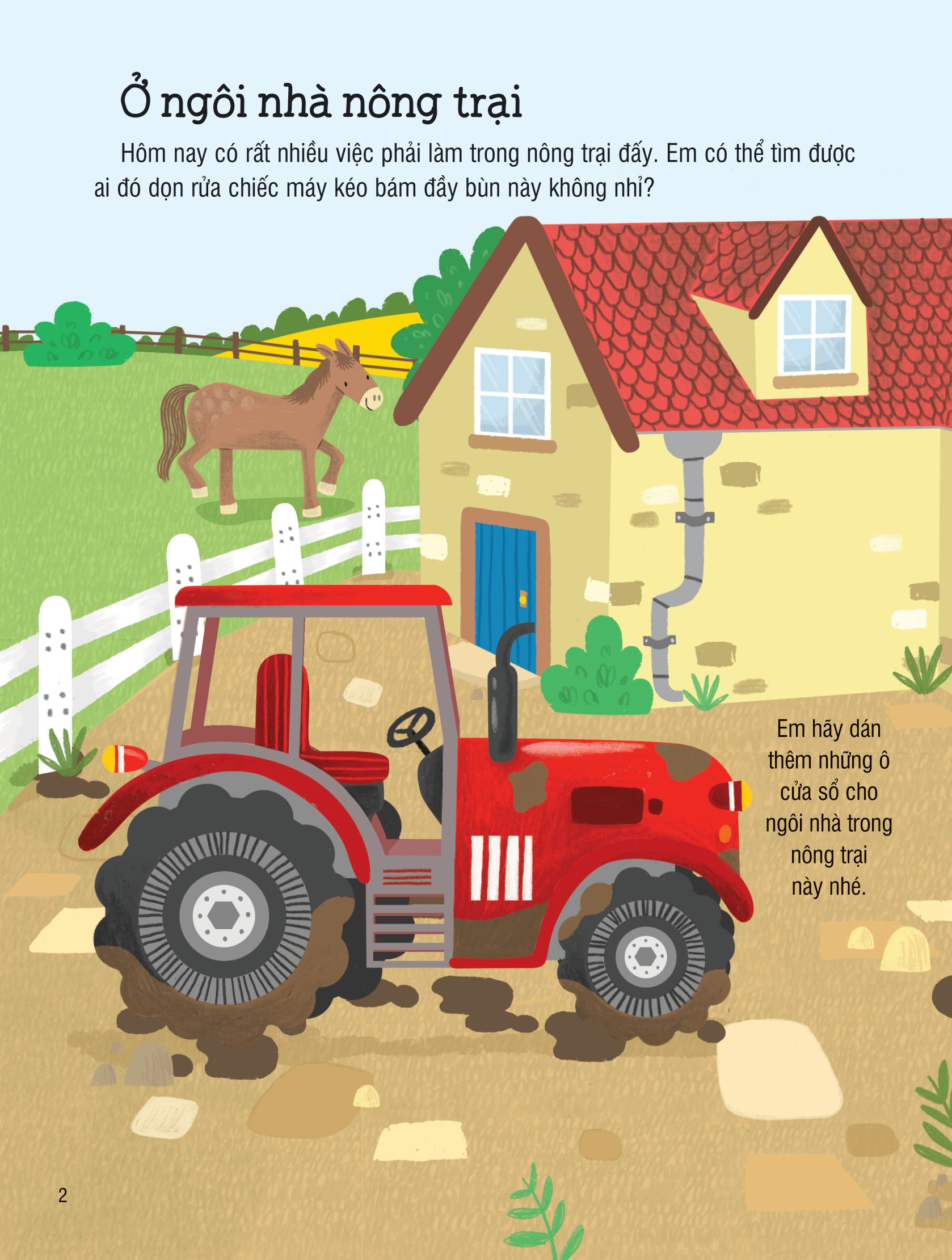 first sticker book - sách dán hình đầu đời cho bé - nông trại - Ảnh 2