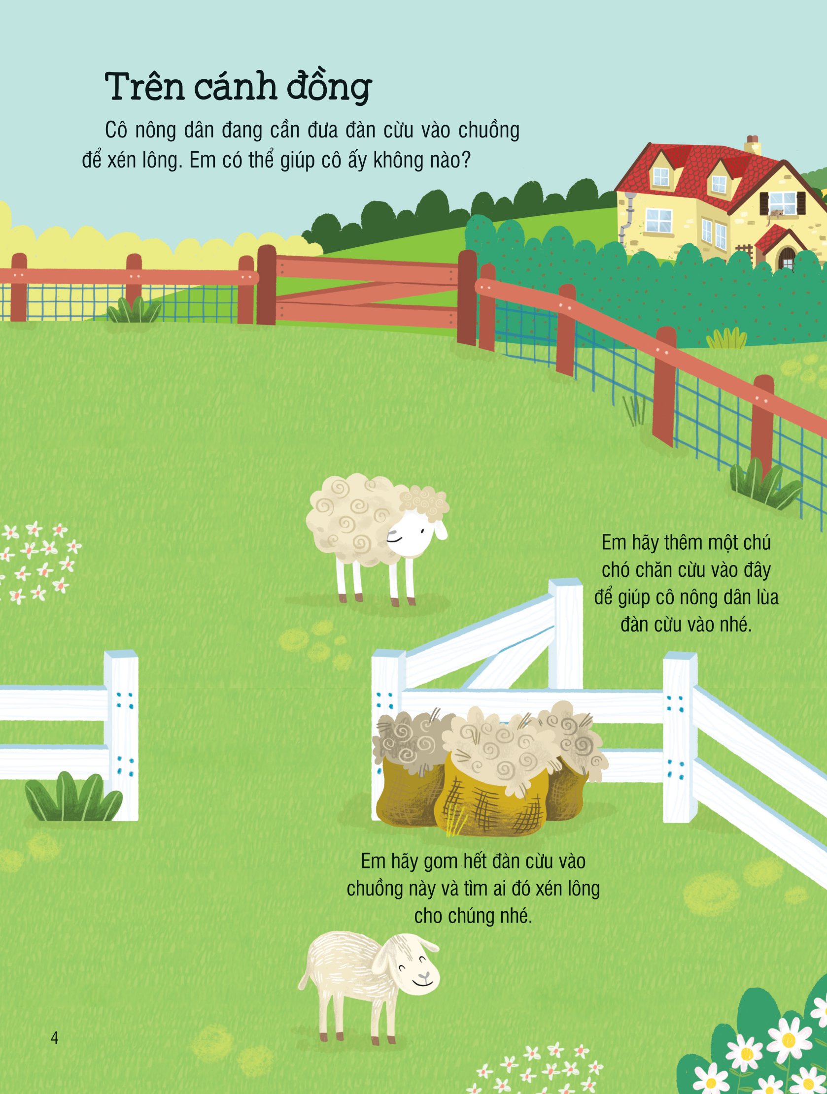 first sticker book - sách dán hình đầu đời cho bé - nông trại - Ảnh 4