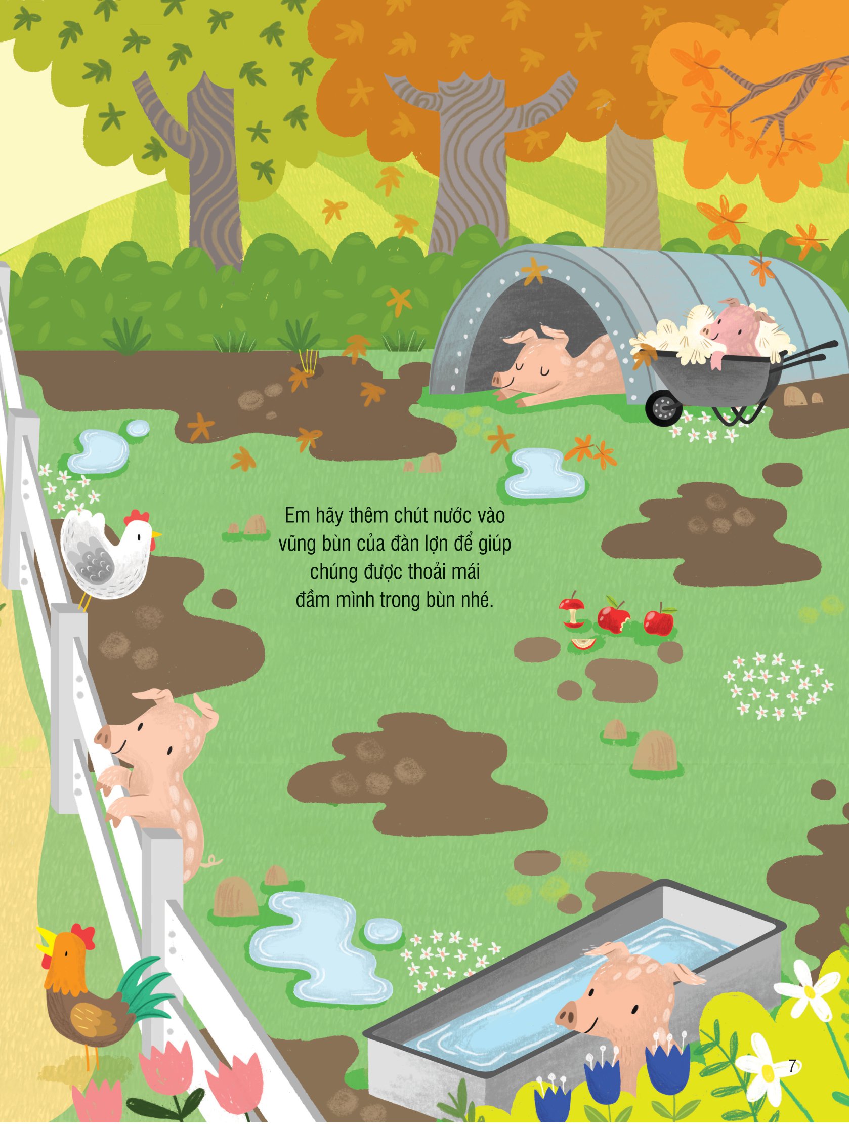 first sticker book - sách dán hình đầu đời cho bé - nông trại - Ảnh 7