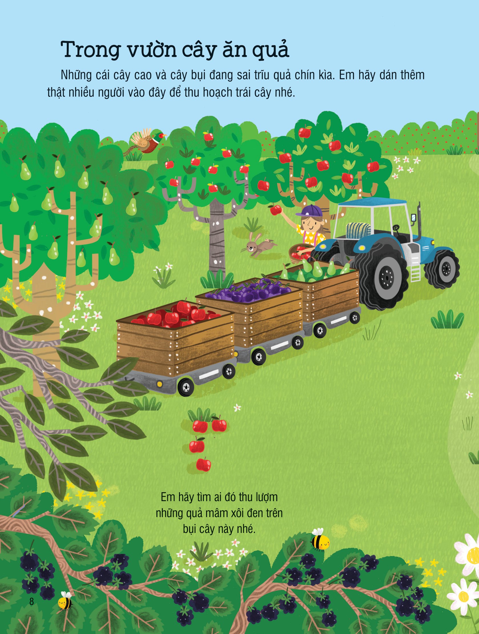 first sticker book - sách dán hình đầu đời cho bé - nông trại - Ảnh 8