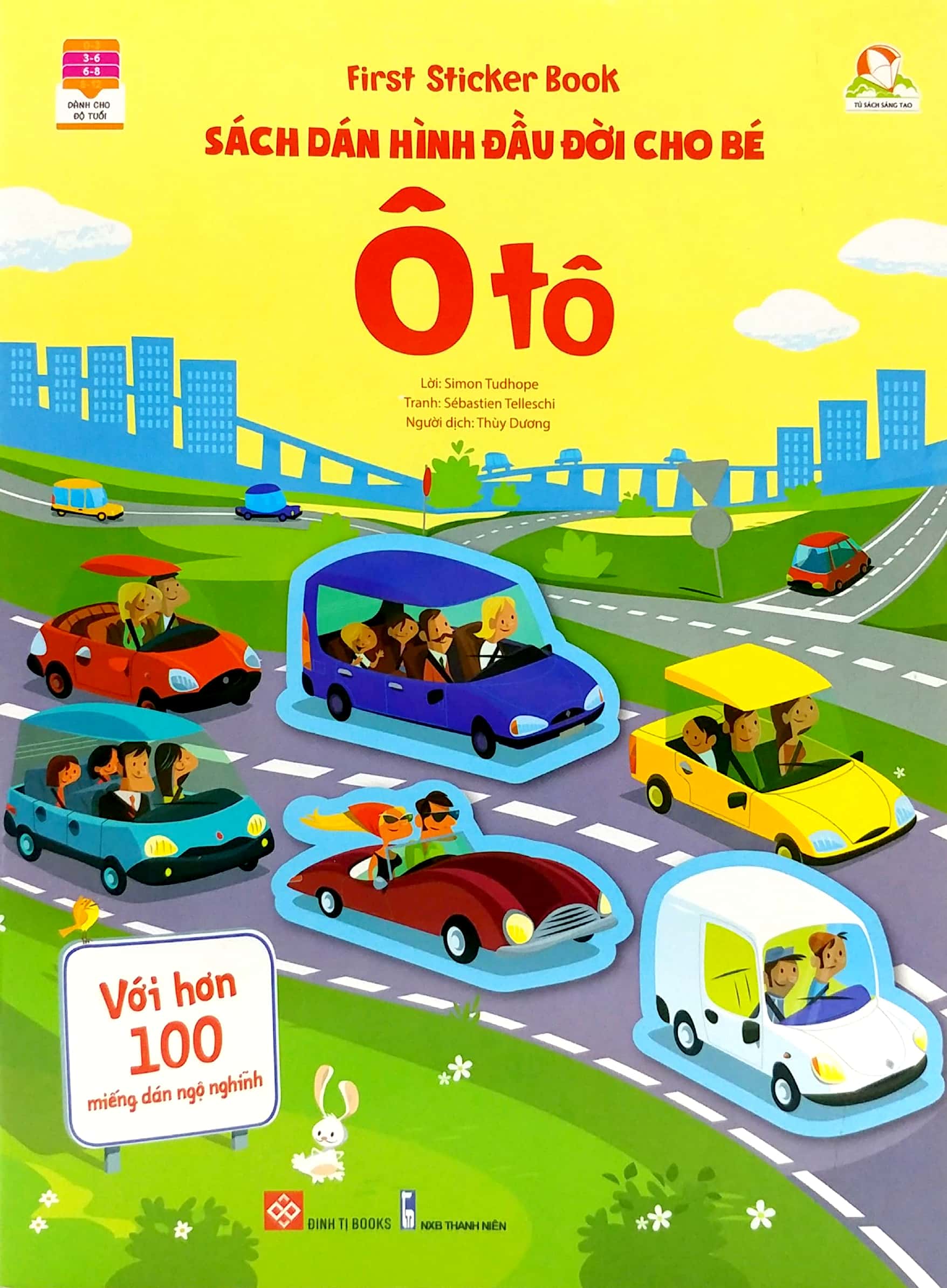 first sticker book - sách dán hình đầu đời cho bé - ô tô - Ảnh 3
