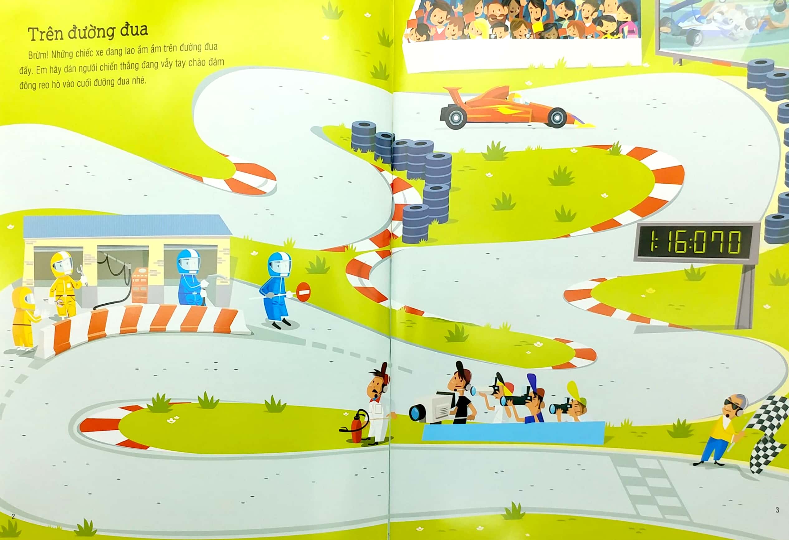 first sticker book - sách dán hình đầu đời cho bé - ô tô - Ảnh 5