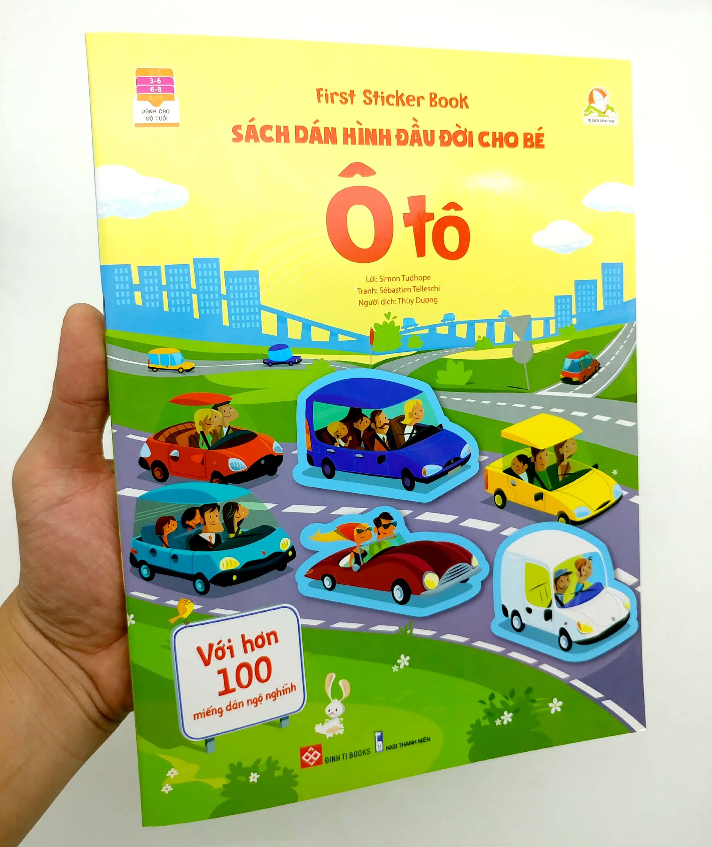 first sticker book - sách dán hình đầu đời cho bé - ô tô - Ảnh 9