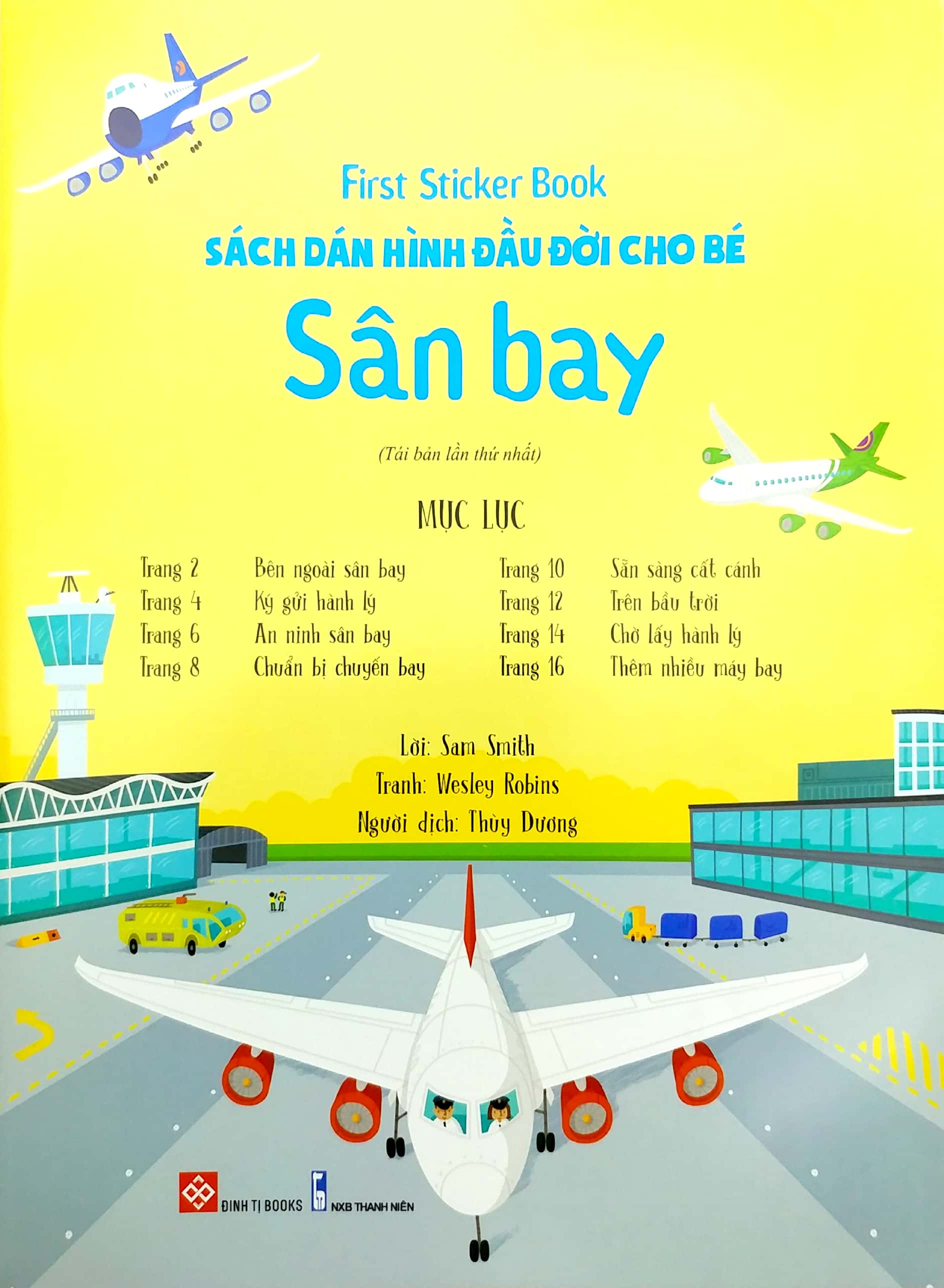 first sticker book - sách dán hình đầu đời cho bé - sân bay - Ảnh 3