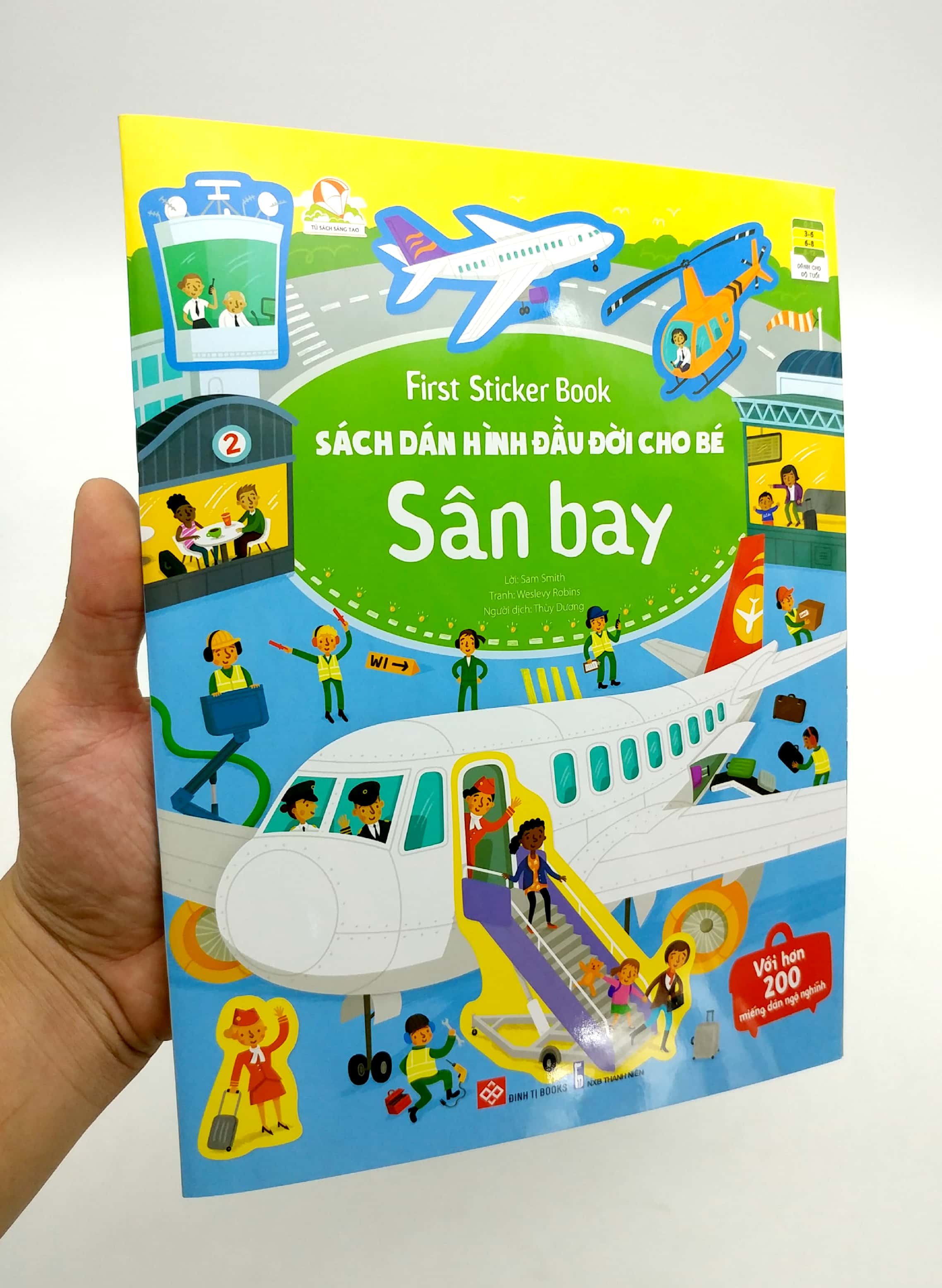 first sticker book - sách dán hình đầu đời cho bé - sân bay - Ảnh 8