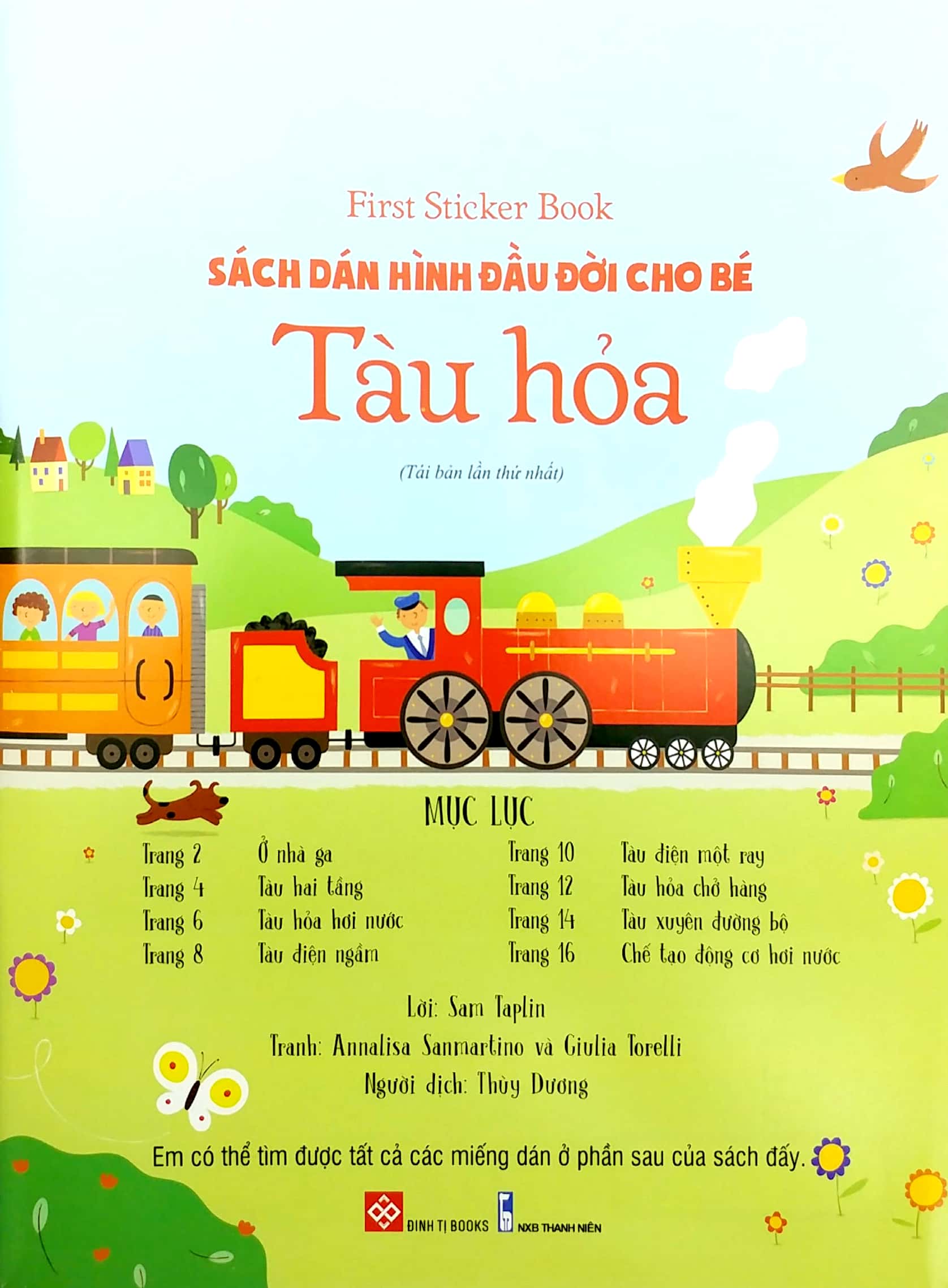 first sticker book - sách dán hình đầu đời cho bé - tàu hỏa - Ảnh 3