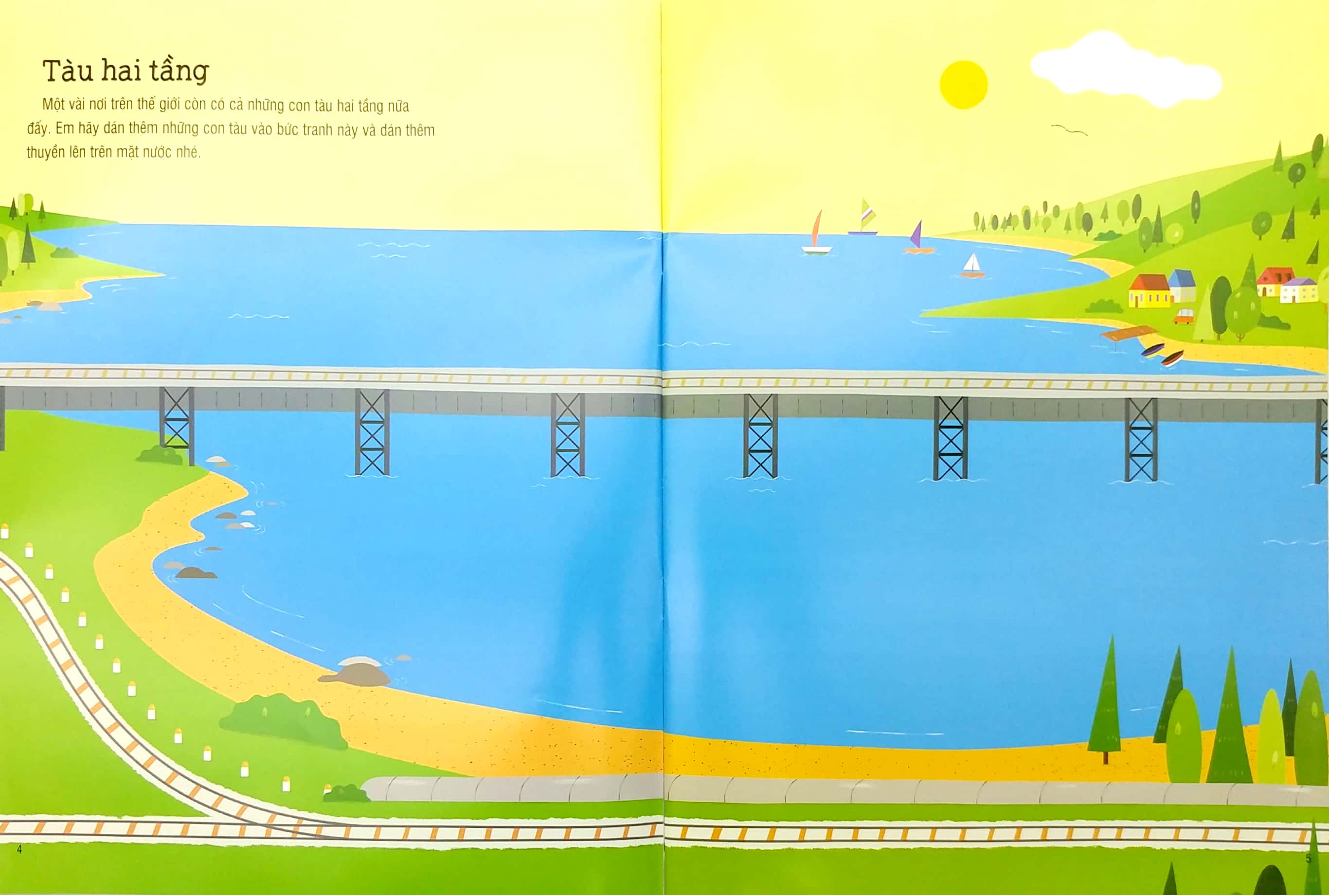 first sticker book - sách dán hình đầu đời cho bé - tàu hỏa - Ảnh 5