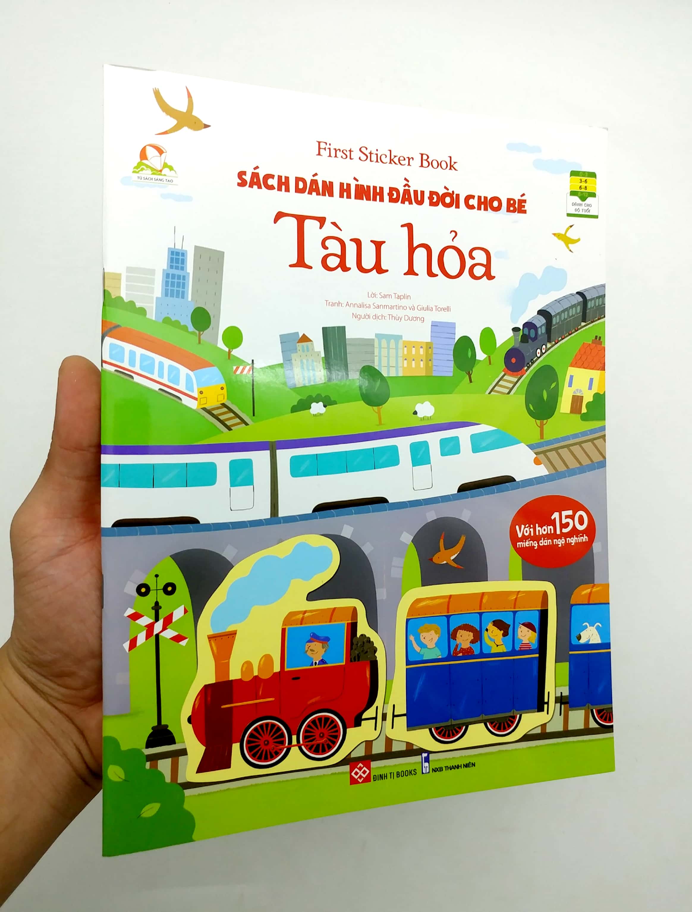 first sticker book - sách dán hình đầu đời cho bé - tàu hỏa - Ảnh 8