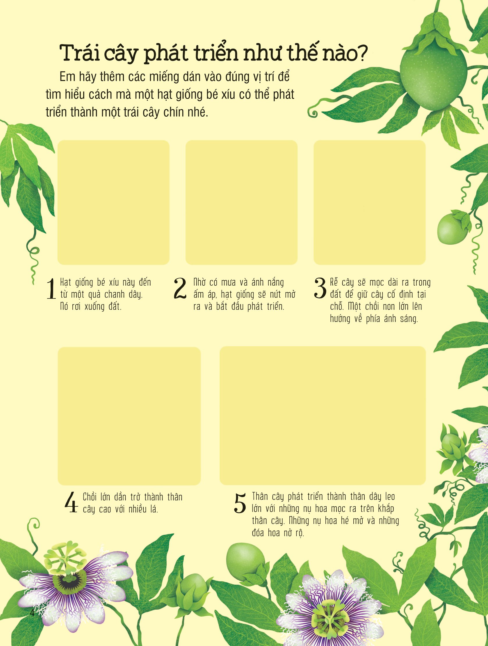 first sticker book - sách dán hình đầu đời cho bé - trái cây và rau củ - Ảnh 4