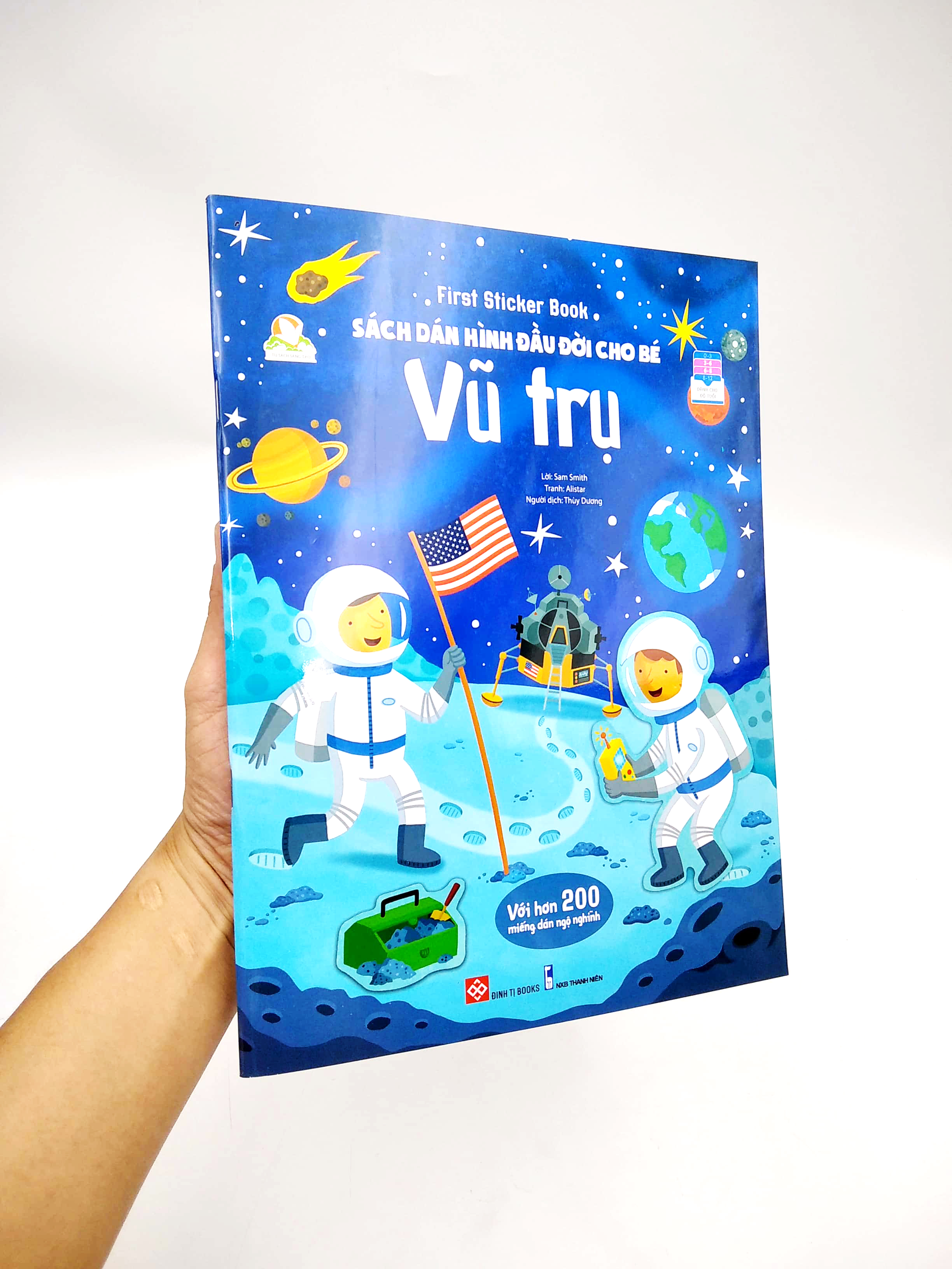 first sticker book - sách dán hình đầu đời cho bé - vũ trụ - Ảnh 7