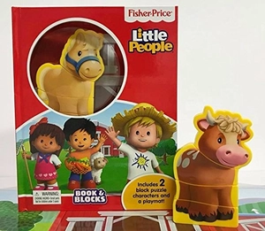 fisher price little people book & blocks - Ảnh 2