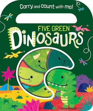 five green dinosaurs (count and carry with me!) - Ảnh 2