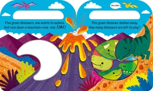 five green dinosaurs (count and carry with me!) - Ảnh 3