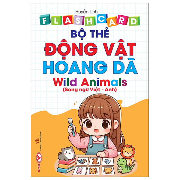Flash Card - Bộ Thẻ Động Vật Hoang Dã - Wild Animals - Song Ngữ Việt-Anh