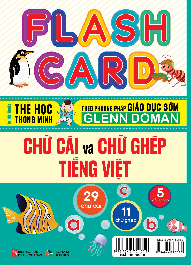 flash card - thẻ học thông minh theo phương pháp giáo dục sớm glenn doman - chữ cái và chữ ghép tiếng việt - Ảnh 2