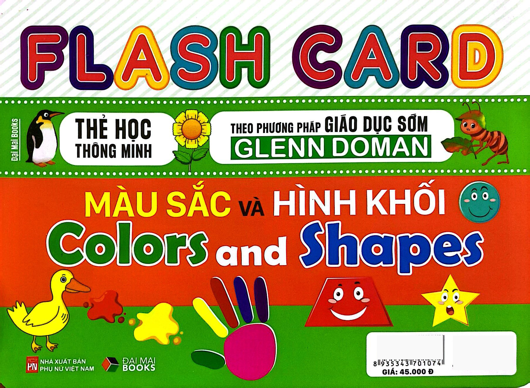 flash card - thẻ học thông minh theo phương pháp giáo dục sớm glenn doman - màu sắc và hình khối - colors and shapes - Ảnh 3