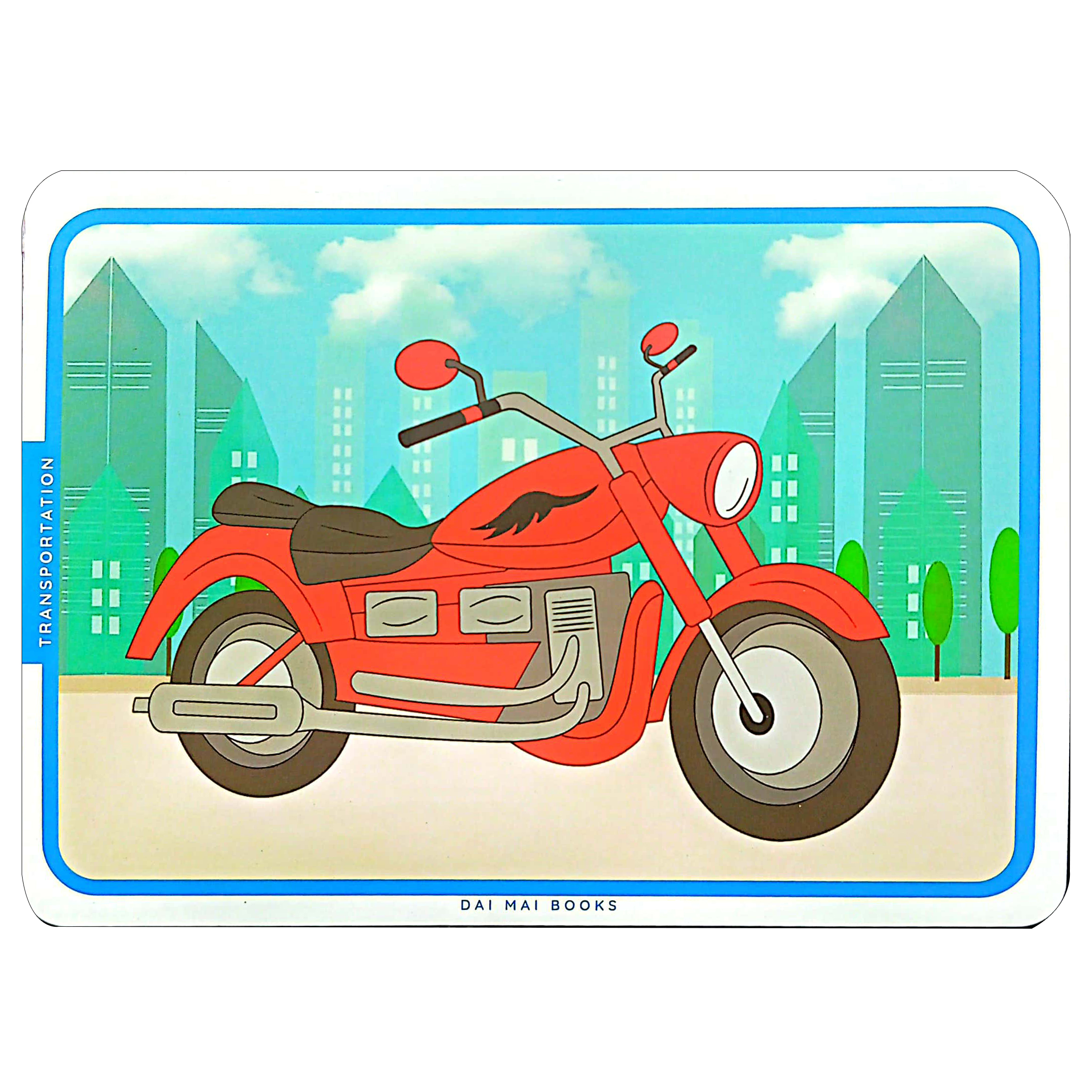 flash card - thẻ học thông minh theo phương pháp giáo dục sớm glenn doman - phương tiện giao thông - transportation - Ảnh 11