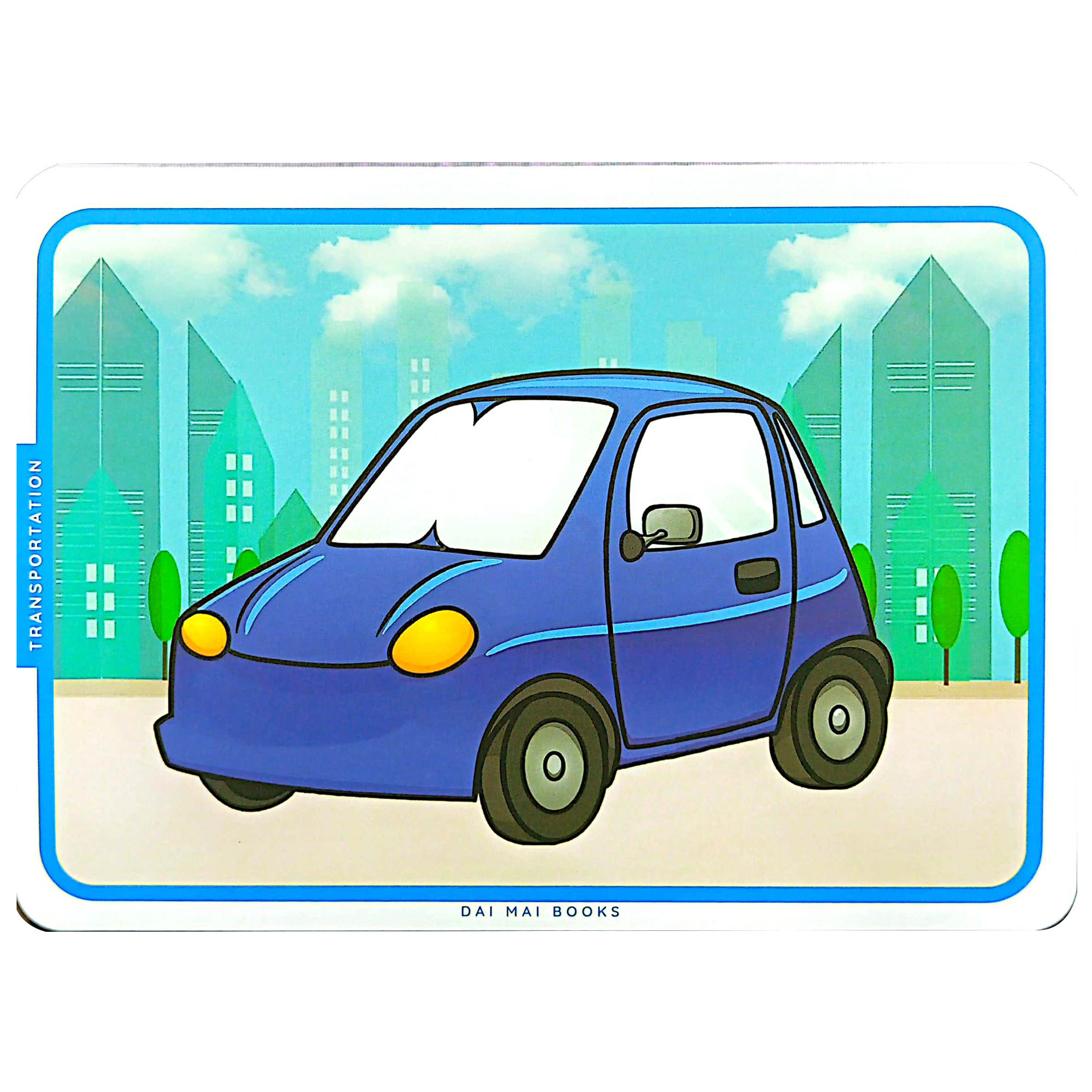 flash card - thẻ học thông minh theo phương pháp giáo dục sớm glenn doman - phương tiện giao thông - transportation - Ảnh 13