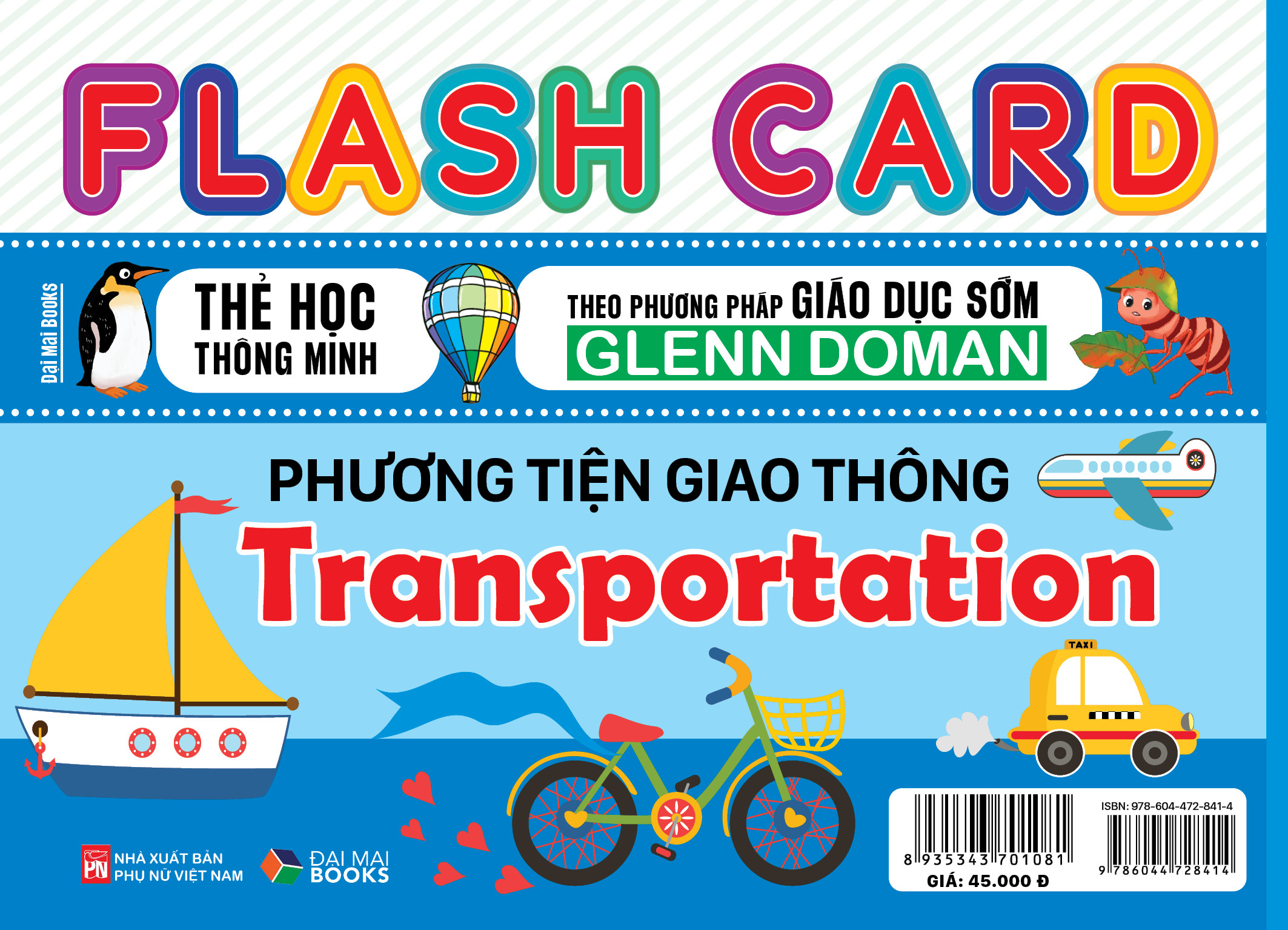 flash card - thẻ học thông minh theo phương pháp giáo dục sớm glenn doman - phương tiện giao thông - transportation - Ảnh 2