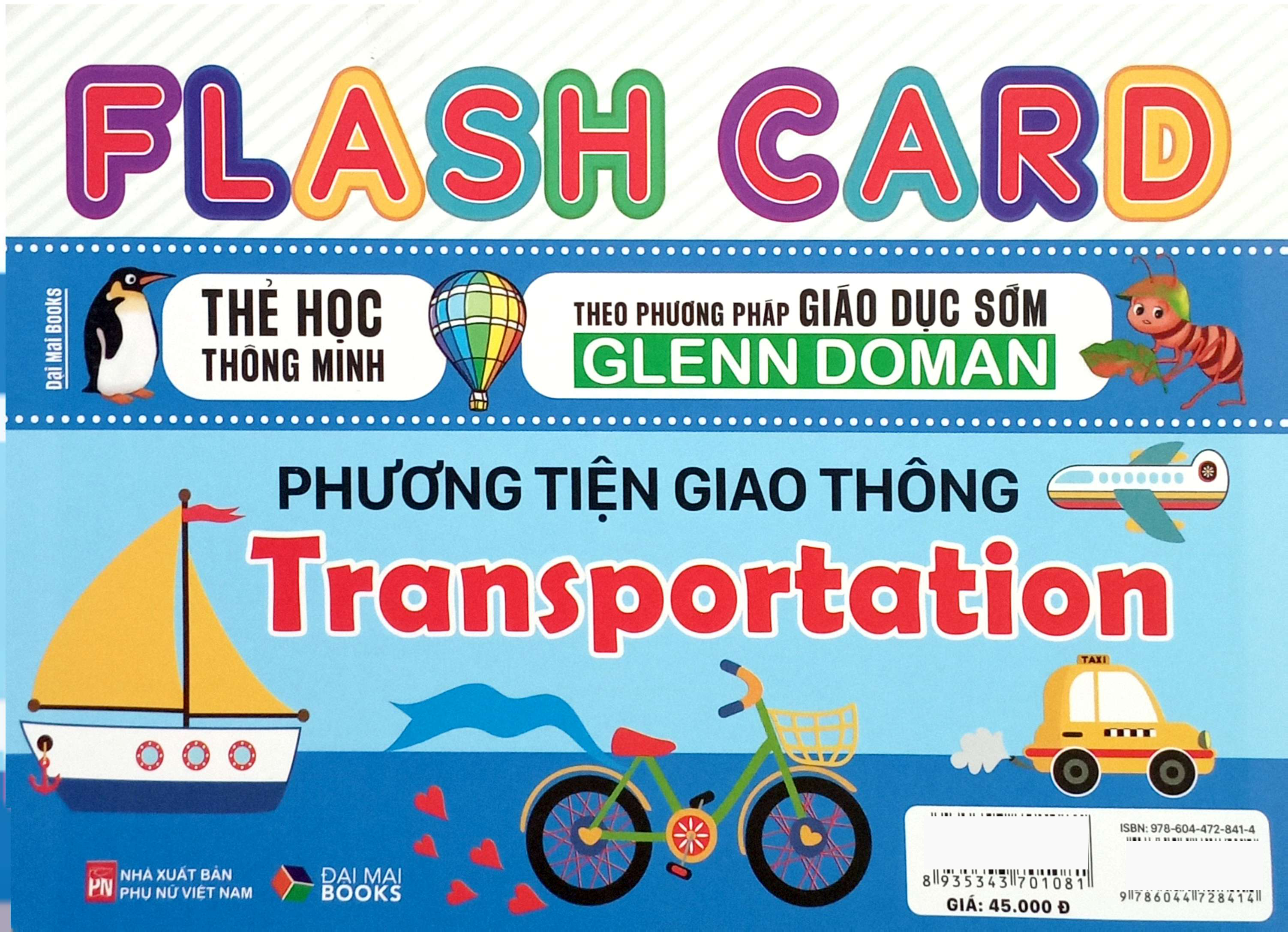 flash card - thẻ học thông minh theo phương pháp giáo dục sớm glenn doman - phương tiện giao thông - transportation - Ảnh 3