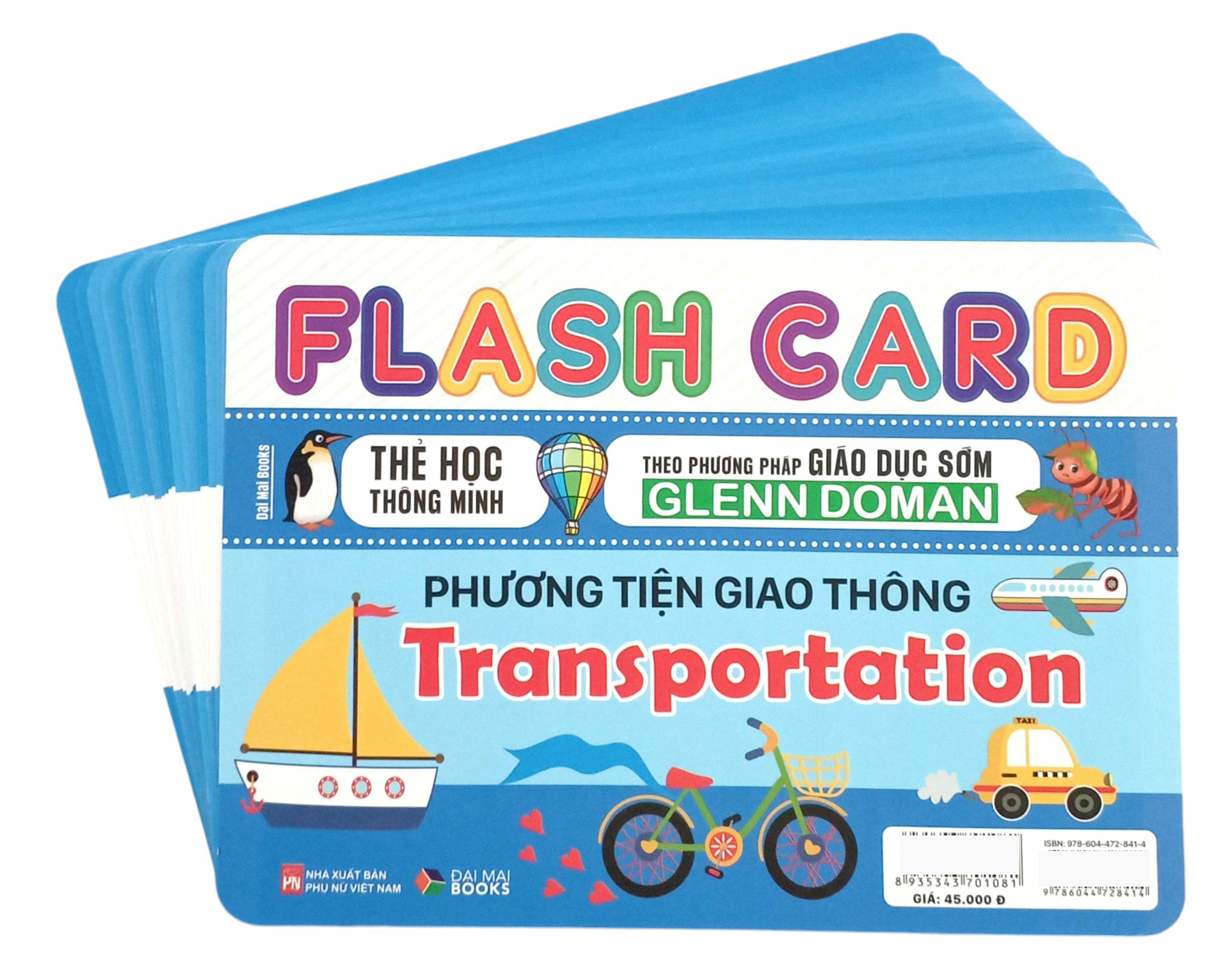 flash card - thẻ học thông minh theo phương pháp giáo dục sớm glenn doman - phương tiện giao thông - transportation - Ảnh 4
